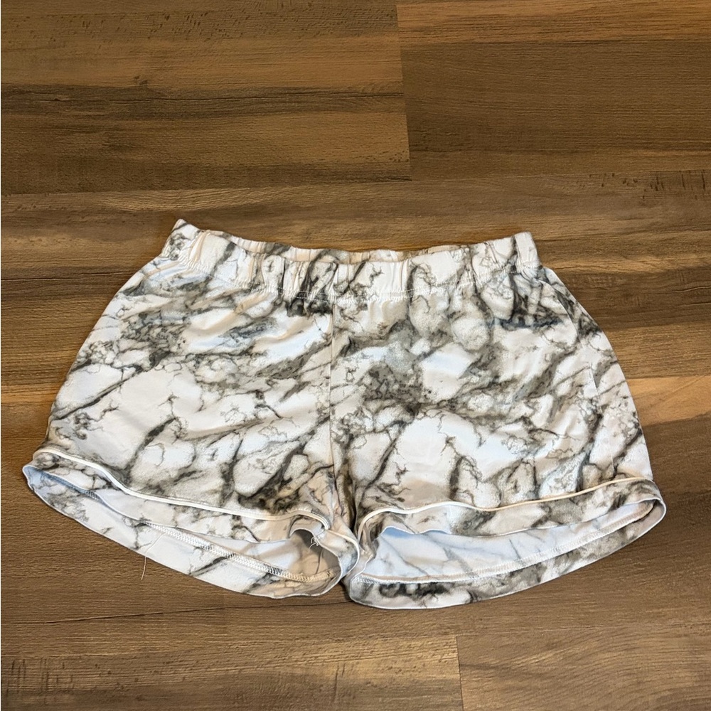 BCBGMaxAzria Gray Marble Athletic Shorts